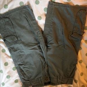 Grey Quicksilver Cargo Shorts